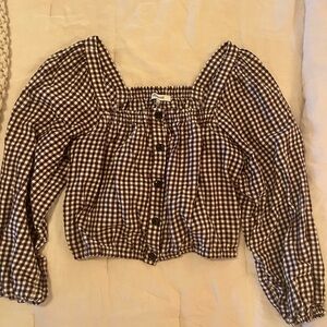 Madewell Gingham Button-Down Top